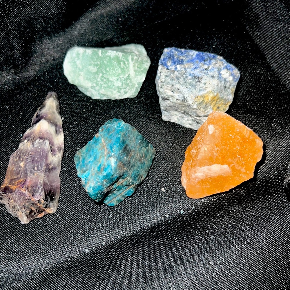 Raw crystals